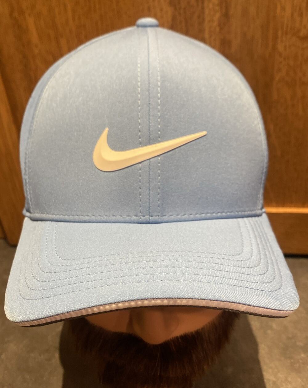 Nike hat cap fitted large L/XL Light Blue dri fit adv classic99 breathable